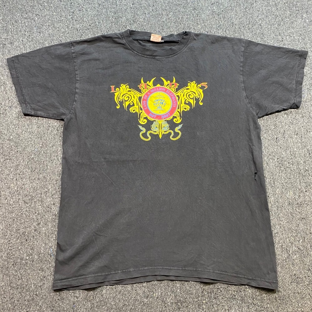 Infinity Laos Land of a Million Elephants TShirt Sz XL Mens Black Skater Graphic
